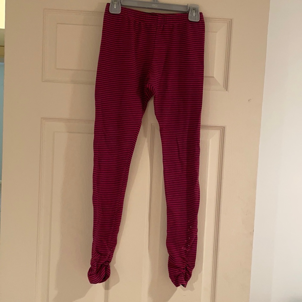 Catamini leggings Burgundy & Black size 12